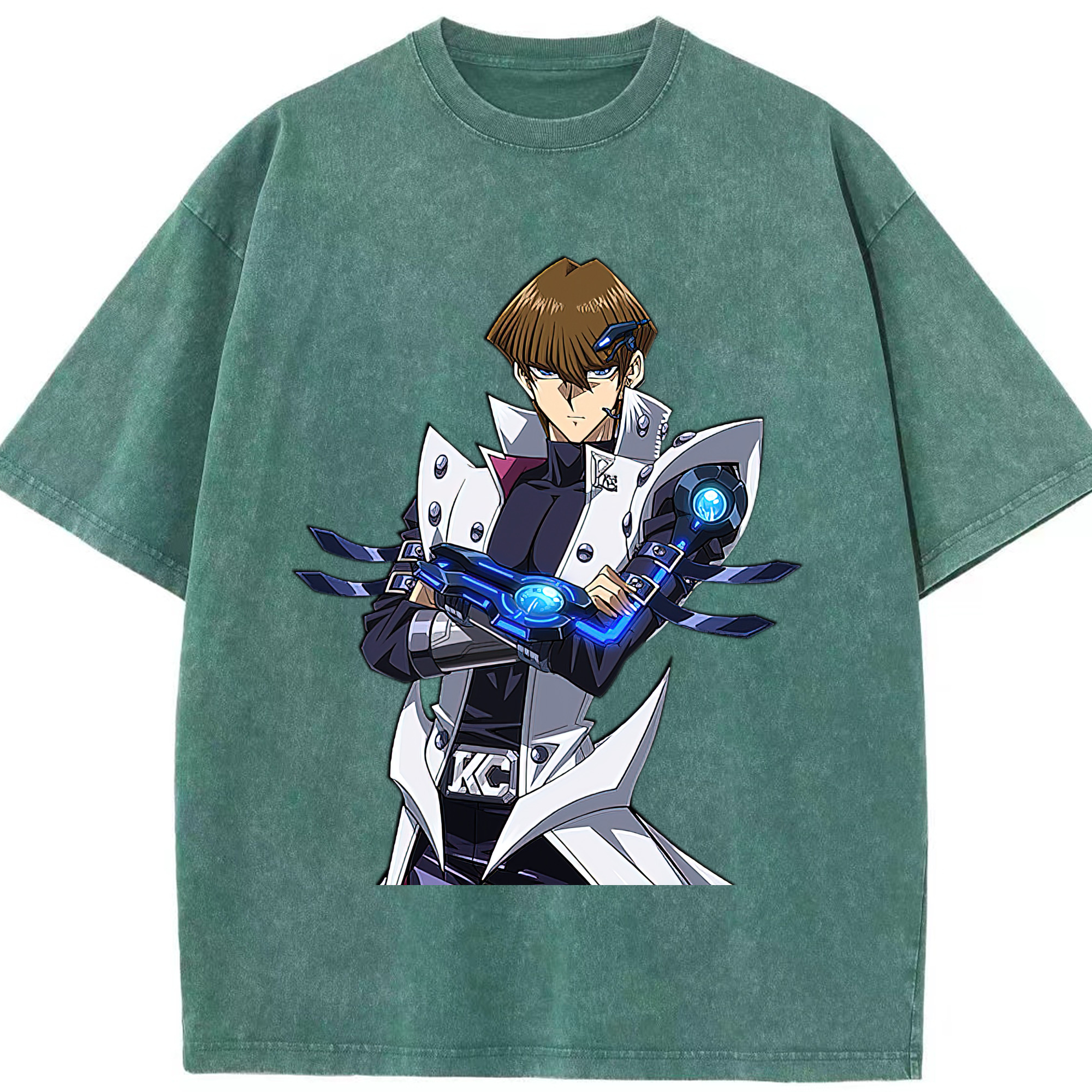 （画像用） 遊☆戯☆王 Yu-Gi-Oh! 綿100% ヴィンテージ風 半袖Tシャツ（フロントプリント）